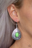 Paparazzi VINTAGE VAULT "Tropical Topography" Green Earrings Paparazzi Jewelry
