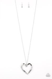 Paparazzi "A Mothers Love" Silver Necklace & Earring Set Paparazzi Jewelry