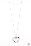 Paparazzi "A Mothers Love" Silver Necklace & Earring Set Paparazzi Jewelry