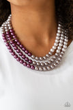 Paparazzi "Times Square Starlet " Purple Necklace & Earring Set Paparazzi Jewelry