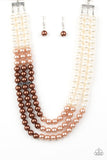 Paparazzi "Times Square Starlet" Brown Necklace & Earring Set Paparazzi Jewelry