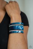 Paparazzi VINTAGE VAULT "MERMAID Service" Pink 075XX Blue Wrap Bracelet Paparazzi Jewelry