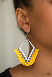 Paparazzi "When In Peru" Yellow  Earrings Paparazzi Jewelry