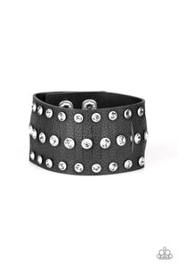 Paparazzi "Now Taking The Stage" Black Wrap Bracelet Paparazzi Jewelry