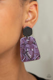 Paparazzi "Majestic Mariner" Purple Post Earrings Paparazzi Jewelry