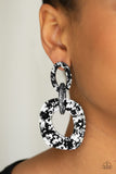 Paparazzi VINTAGE VAULT "Confetti Congo" Silver Post Earrings Paparazzi Jewelry