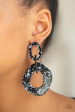 Paparazzi VINTAGE VAULT "Confetti Congo" Blue Post Earrings Paparazzi Jewelry