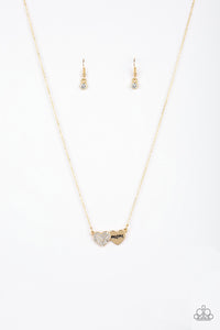 Paparazzi "Mama Knows Best" Gold Necklace & Earring Set Paparazzi Jewelry