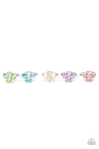 Girl's Starlet Shimmer Set of 5 168XX Multi Butterfly Rings Paparazzi Jewelry