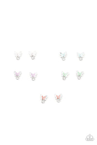 Girl's Starlet Shimmer Set of 5 242XX Multi Butterfly Post Earrings Paparazzi Jewelry