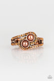 Paparazzi VINTAGE VAULT "Collect Up Front" Copper Ring Paparazzi Jewelry