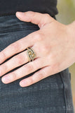 Paparazzi "Collect Up Front" Brass Ring Paparazzi Jewelry