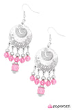 Paparazzi "Spinning My Wheels" Pink Earrings Paparazzi Jewelry