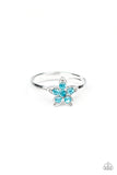 Girl's Starlet Shimmer Multi Color Rhinestone Flower Star 202XX Silver Ring Paparazzi Jewelry