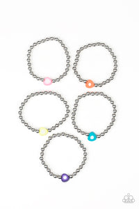 Girl's VINTAGE VAULT Starlet Shimmer Multi Heart 177XX Set of 5 Bracelets Paparazzi Jewelry