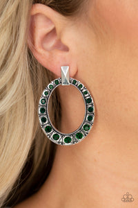 Paparazzi "All For Glow" Green Post Earrings Paparazzi Jewelry