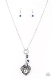 Paparazzi "Mom Hustle" Blue Necklace & Earring Set Paparazzi Jewelry