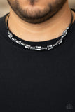 Paparazzi VINTAGE VAULT "Moto Maverick" Black Urban Necklace Unisex Paparazzi Jewelry
