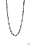 Paparazzi "The Game CHAIN-ger" Black Necklace Mens Unisex Paparazzi Jewelry