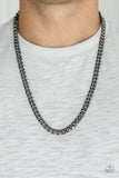 Paparazzi "The Game CHAIN-ger" Black Necklace Mens Unisex Paparazzi Jewelry