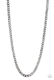 Paparazzi "Delta" Black Mens Necklace Unisex Paparazzi Jewelry