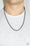 Paparazzi "Double Dribble" Black Mens Necklace Unisex Paparazzi Jewelry