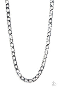 Paparazzi "Big Win" Black Mens Necklace Unisex Paparazzi Jewelry