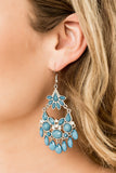 Paparazzi VINTAGE VAULT "Garden Dream" Blue Earrings Paparazzi Jewelry