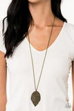 Paparazzi "Natural Re-LEAF" Brass Necklace & Earring Set Paparazzi Jewelry