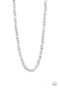 Paparazzi "The Game CHAIN-ger" Silver Necklace Mens Unisex Paparazzi Jewelry