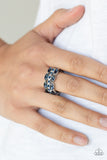 Paparazzi "Distractingly Demure" Blue Ring Paparazzi Jewelry