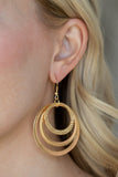 Paparazzi "Tempting Texture" Gold Earrings Paparazzi Jewelry