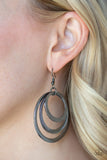 Paparazzi "Tempting Texture" Black Earrings Paparazzi Jewelry