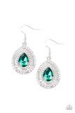 Paparazzi "Millionaire Debonair" Green Earrings Paparazzi Jewelry