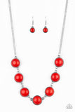 Paparazzi "Adobe Attitude" Red Necklace & Earring Set Paparazzi Jewelry