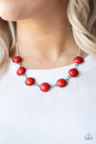 Paparazzi "Adobe Attitude" Red Necklace & Earring Set Paparazzi Jewelry