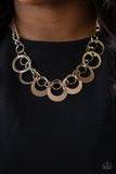 Paparazzi "In Full Orbit" Rose Gold Necklace & Earring Set Paparazzi Jewelry