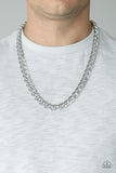 Paparazzi "Undefeated" Silver Mens Necklace Paparazzi Jewelry