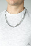 Paparazzi "Alpha" Silver Mens Necklace Paparazzi Jewelry