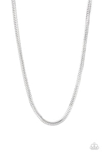 Paparazzi "Knockout King" Silver Mens Necklace Paparazzi Jewelry