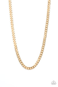 Paparazzi "The Game CHAIN-ger" Gold Necklace Mens Unisex Paparazzi Jewelry