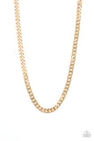 Paparazzi "The Game CHAIN-ger" Gold Necklace Mens Unisex Paparazzi Jewelry