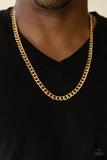 Paparazzi "The Game CHAIN-ger" Gold Necklace Mens Unisex Paparazzi Jewelry