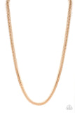 Paparazzi "Knockout King" Gold Mens Necklace Paparazzi Jewelry