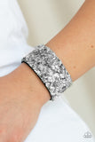 Paparazzi "Starry Sequins" Silver Wrap Bracelet Paparazzi Jewelry