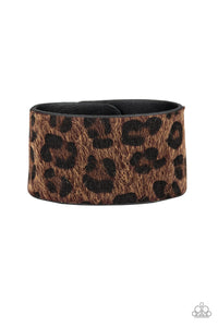 Paparazzi "Cheetah Cabana" Brown Wrap Bracelet Paparazzi Jewelry
