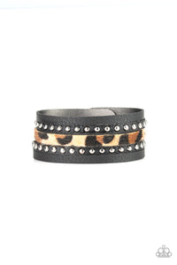 Paparazzi "Born To Be WILDCAT" Brown Wrap Bracelet Paparazzi Jewelry