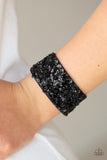 Paparazzi "Starry Sequins" Black Wrap Bracelet Paparazzi Jewelry