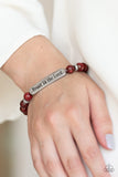 Paparazzi "Trust Always" Red Bracelet Paparazzi Jewelry