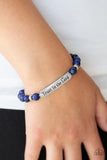 Paparazzi "Trust Always" Blue Bracelet Paparazzi Jewelry